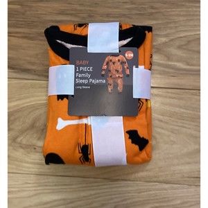 New 1 Piece Baby Pajama Sleep 6-9 Months Long Sleeve Spot Print Baby Halloween